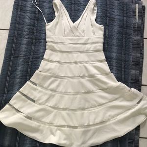 Off white body con dress